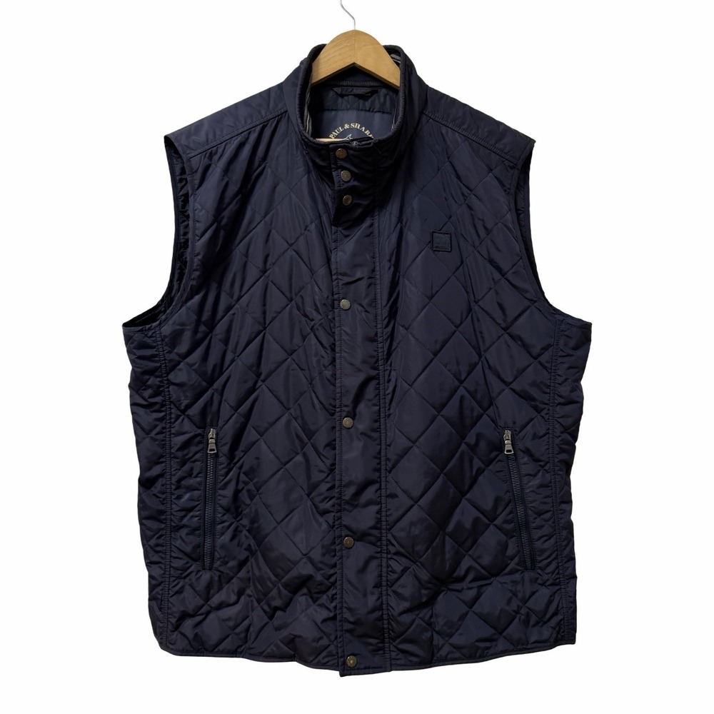 Paul & Shark Yachting Mens Quilted Sailing Vest Size 58/ 4XL Navy Nautical Gilet